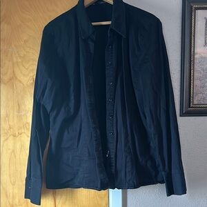 Black Casual Lightweight Blouse
